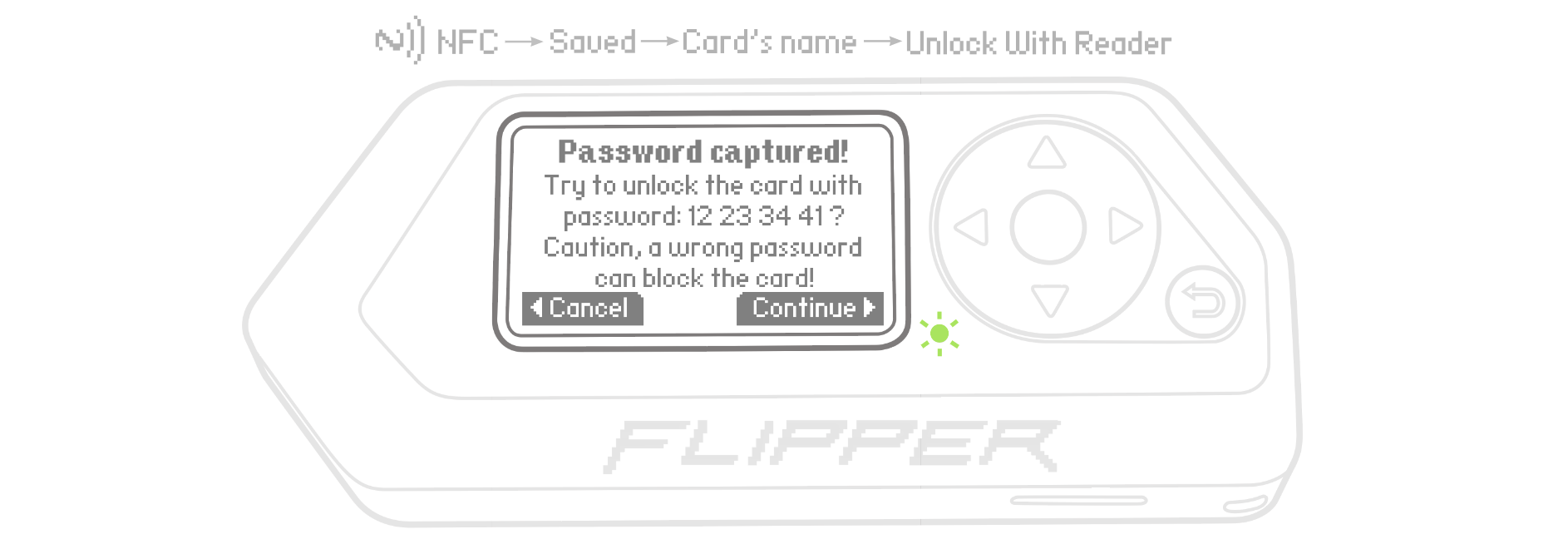 Unlocking cards with passwords - Flipper Zero - Documentation