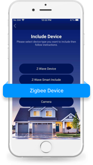 Select Zigbee device