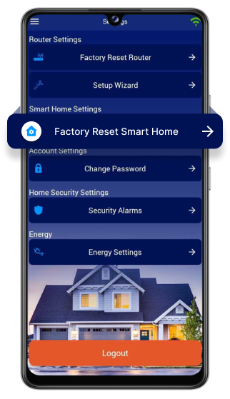 Factory Reset Smart Home