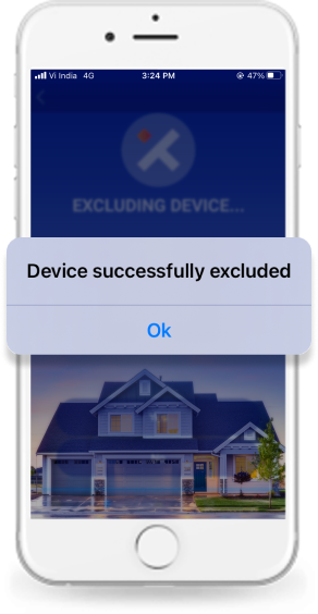 Device is excluded