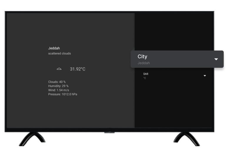 Select City & Temperature