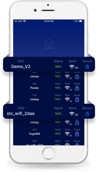 Select the Wi-Fi network