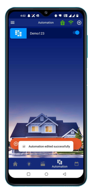 Automation is edited successfully